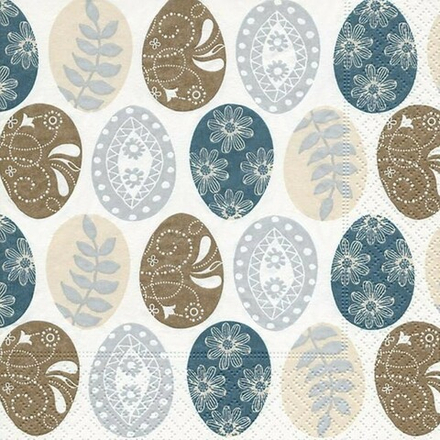 "Love2art"  Салфетка для декупажа "Пасхальные яйца",  33 x 33 см