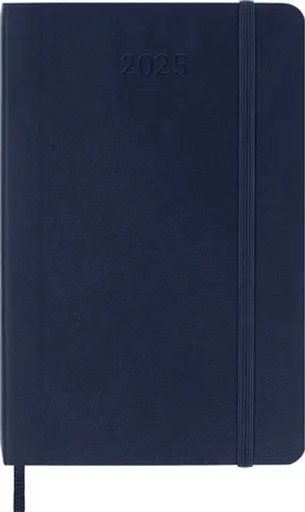 Еженедельник Moleskine (DSB2012WN2) Classic Soft WKNT Pocket 90x140мм 144стр. мягкая обложка синий сапфир