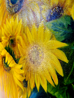 Картина натюрморт «Подсолнухи» | Холст, масло 50х70 см | Художница Ефимова Ольга