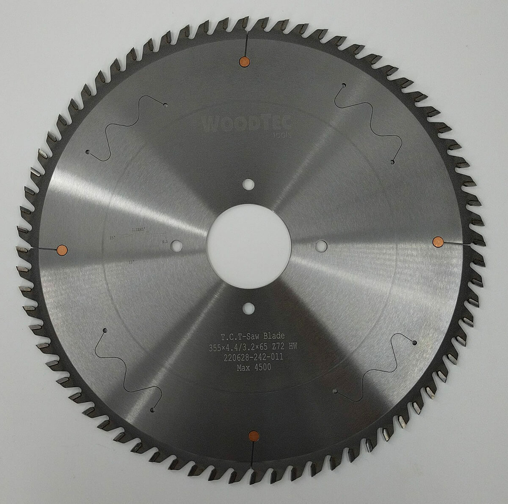 Пила основная Ø355 х 65 х 4,4 / 3,2 Z = 72 WoodTec