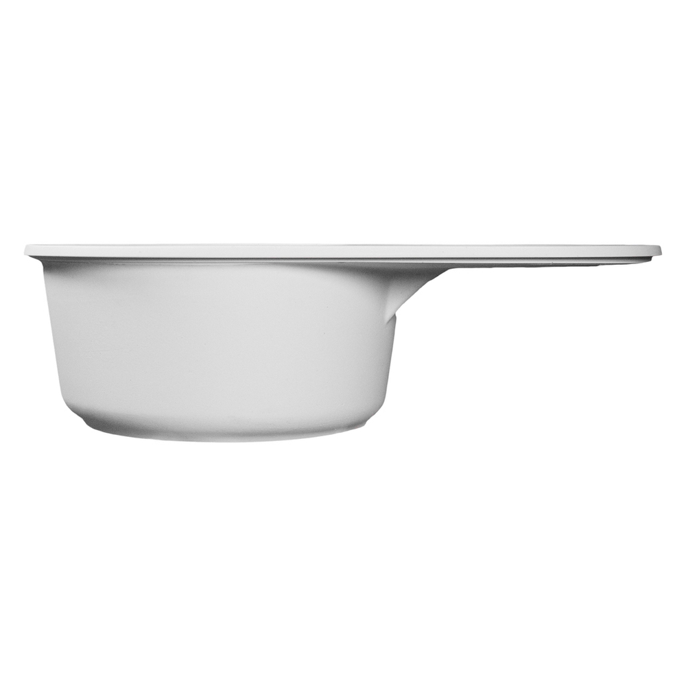 Мойка ML-GMS105 СТАНДАРТ овальная с крылом, белый (331), 740*460*190мм