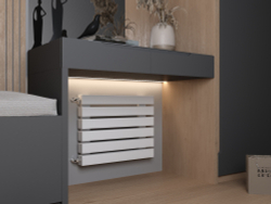 Горизонтальные дизайн-радиаторы Q80 1250мм с нижним подключением