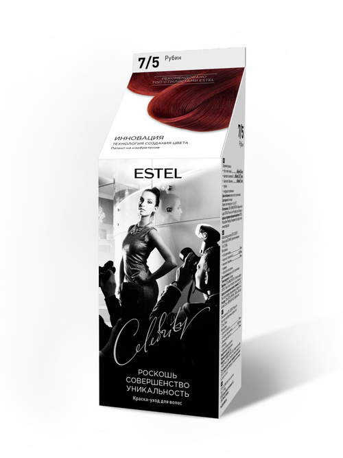 Estel Celebrity Краска-уход для волос 7/5 рубин