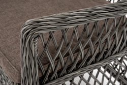 "Эспрессо–80 L" обеденная группа плетеная, цвет графит