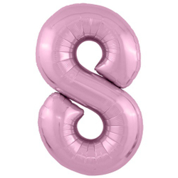 Фольгированная цифра, цвет Фламинго 102 см