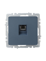 BRITE Розетка компьютерная RJ45 кат.6 РК11-БрМ маренго IEK