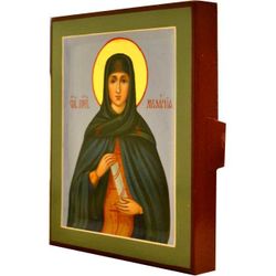 Святая Мелания. Рукописная икона.