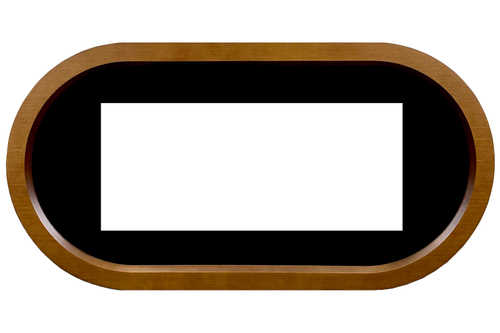 Каминокомплект Ellipse - Орех (ширина 1450 мм) с очагом Vision 42 LOG LED