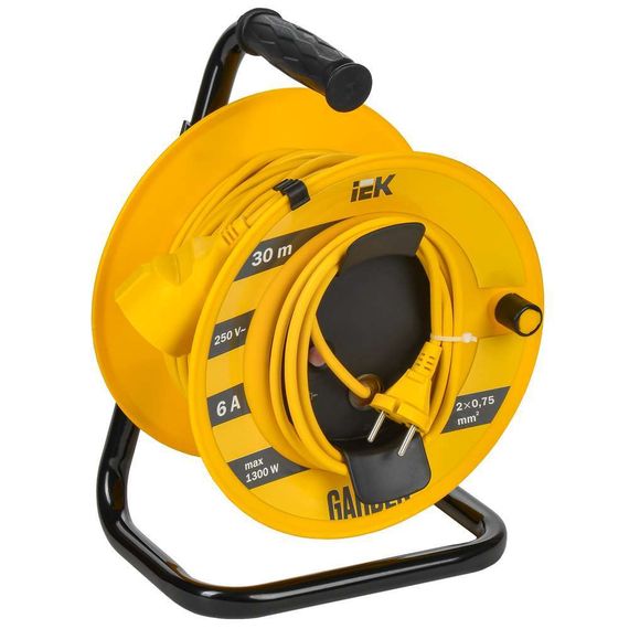 GARDEN Катушка УК30 1 место 2P 2х0,75мм2 30м IEK GD-KP40-06-01-30