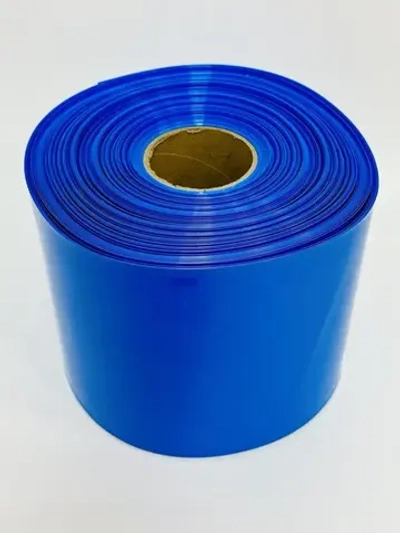 Термоусадочная трубка 200 мм x 5 метров для аккумуляторных батарей синяя, термоусадка для АКБ