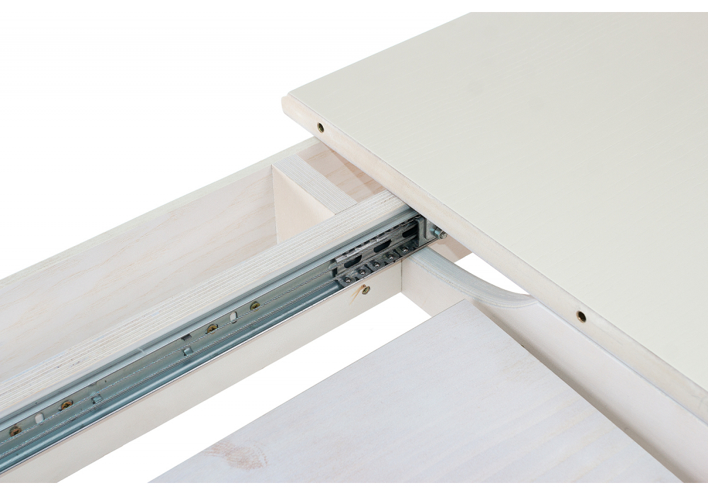 Стол деревянный Woodville Romeo молочный без патины