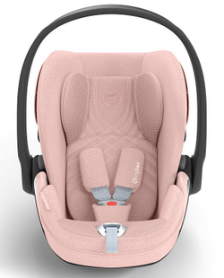 Коляска 3 в 1 Cybex Priam IV Rosegold complete и автокресло Cloud T i-Size Peach Pink Plus Leaf Green