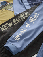 Пижама для мальчика Next B23-237, 2 шт., Синий, Темно-серый, Лимонный