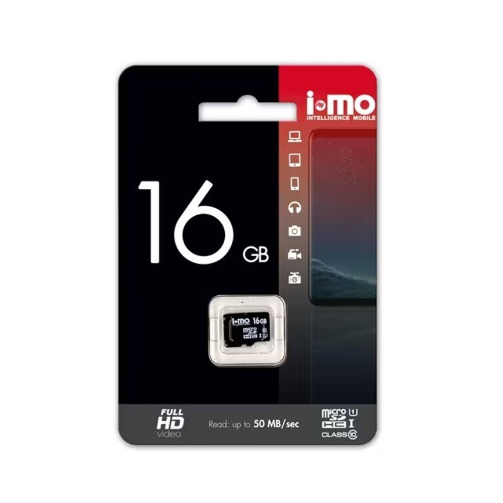 Карта памяти IMO 16GB MicroSDHC UHS-I без адаптера