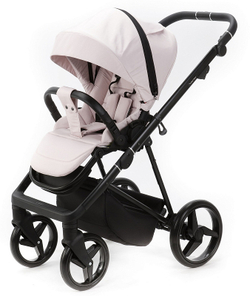 Детская коляска Adamex Blanc 2 в 1 BL-PS78 LUX (СВ.РОЗОВЫЙ + СВ.РОЗОВАЯ КОЖА)