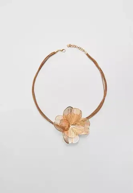 STRADIVARIUS Ожерелье с большим цветком, золотой