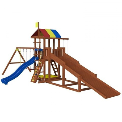 Детская площадка «Джунгли 9  с зимней горкой»