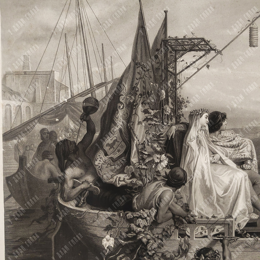 Жандрон Э. О., Леду Ж. Неаполь в XIV веке. Акватинта. Париж, до 1890