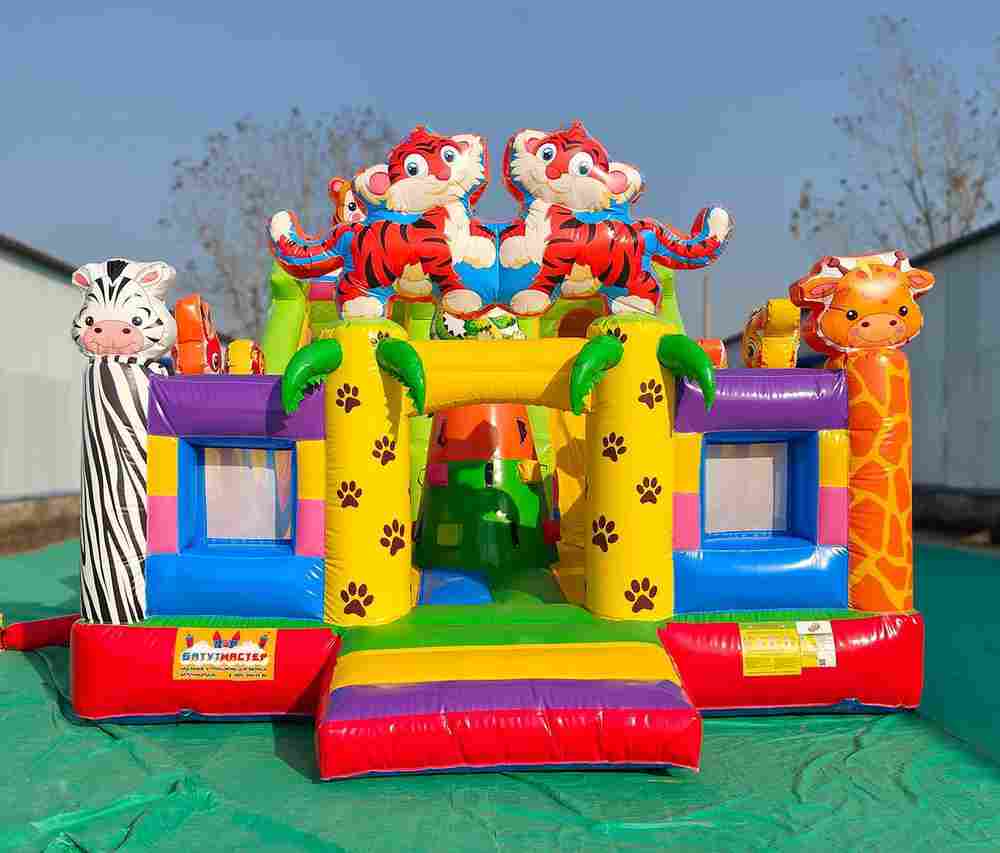 Коммерческий надувной батут «Тигриная страна 5», 9*5*5 м
