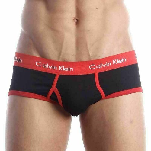 Мужские трусы брифы Calvin Klein 365 Black Red Brief