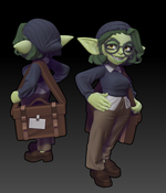 Миниатюры Девушки гоблины 32мм 75мм 100мм goblin girl