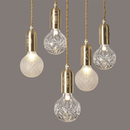 Pendant design lamp Crystal Bulb by Lee Broom (5 suspension)