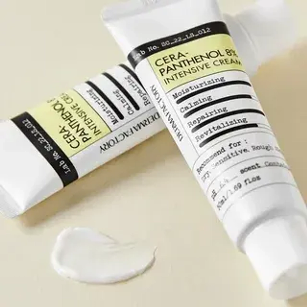 Восстанавливающий крем для лица с керамидами и пантенолом Derma Factory Cera-Pantenol 8% Intensive Cream