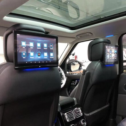 Монитор на подголовник - ERGO ER1250BL с сенсорным экраном 12.5” (IPS 1920х1080, Android, 8+128Gb, +out) черный