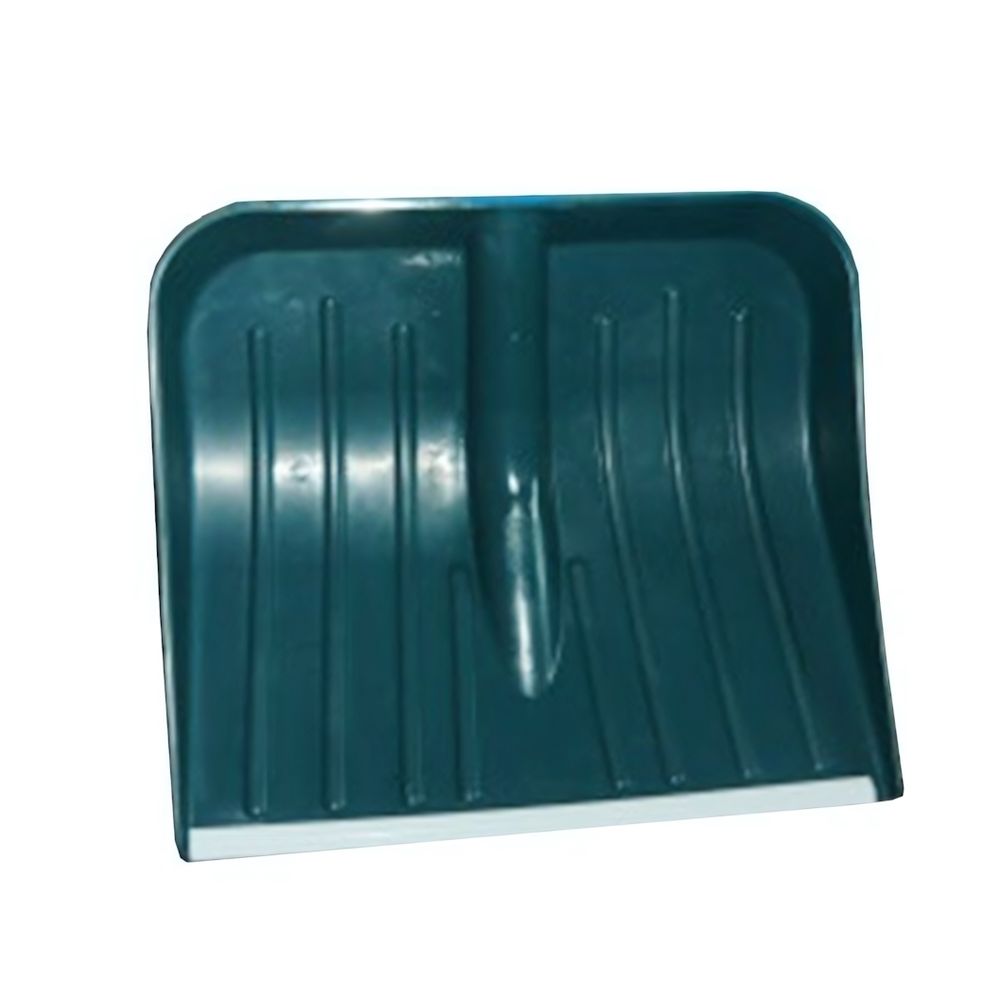 Лопата снеговая без черенка с металической планкой 440*440 цветная