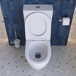 Унитаз-компакт напольный BelBagno Sfera-Tor BB2141CP-TOR/SC+BB2141T белый, безободковый, с крышкой микролифт, с бачком, слив-торнадо