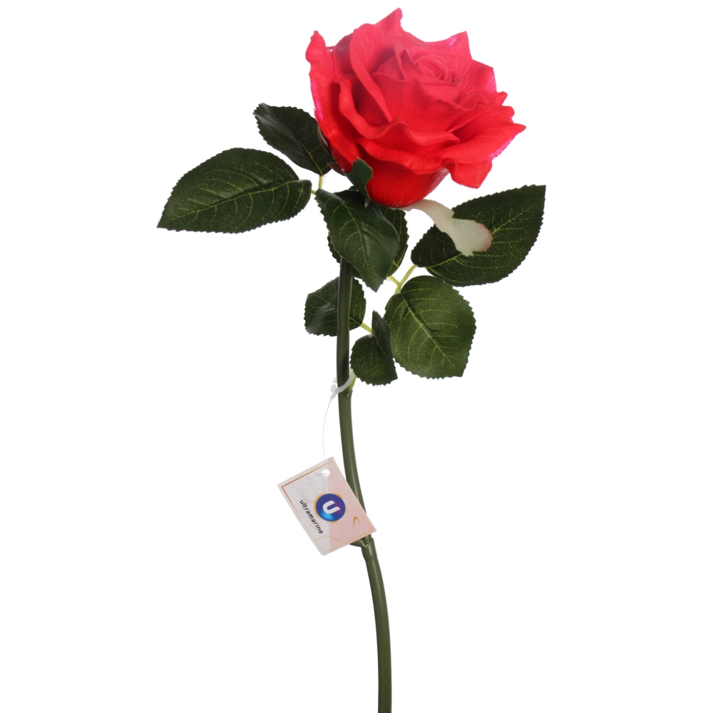 Цветок искусственный «Natur» 50см Роза красная