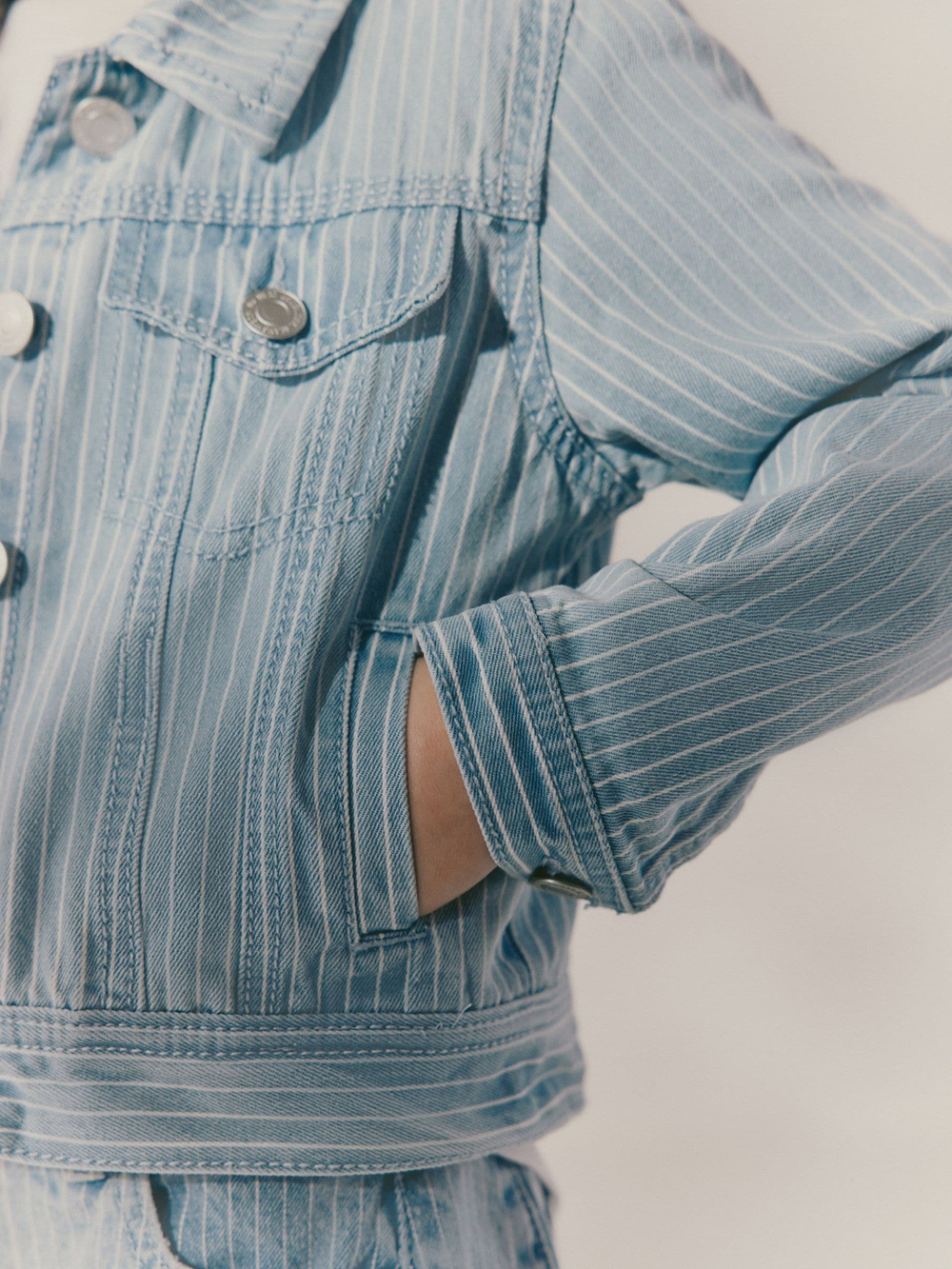 Куртка джинсовая для девочки Next E25-207, Голубой