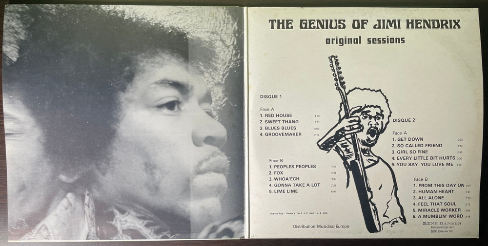 Jimi Hendrix ‎– The Genius Of Jimi Hendrix 2LP (Франция)