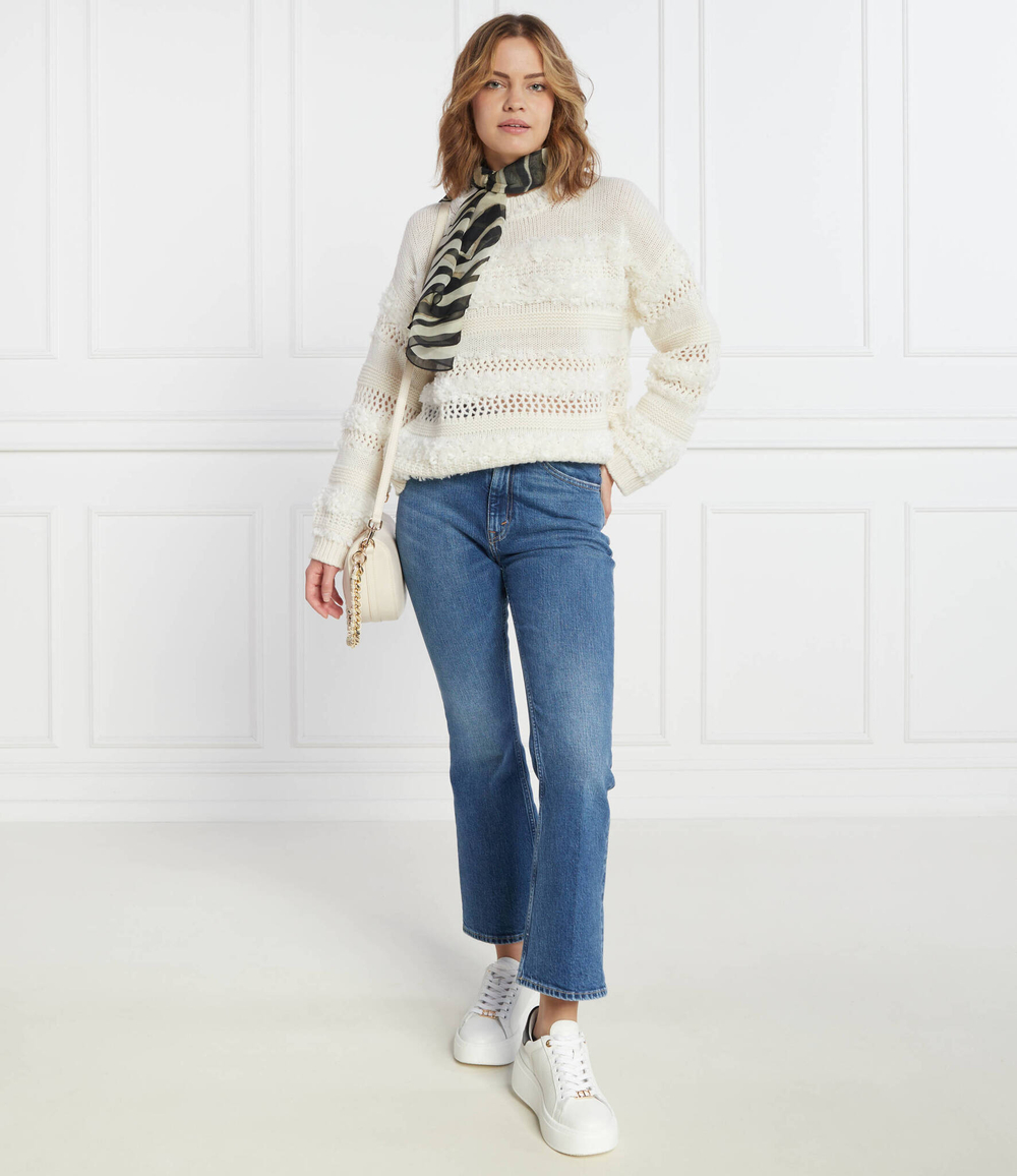 Хлопковый свитер Liviana Conti - белый(F3WB30)