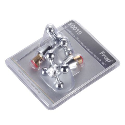 Кран-букса 1/2 '', 20 шлиц, с маховиком крест, с керамическими вставками, 2 шт, Frap, F0019