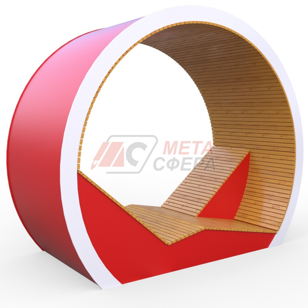 Беседка-лежак Кольцо с подсветкой