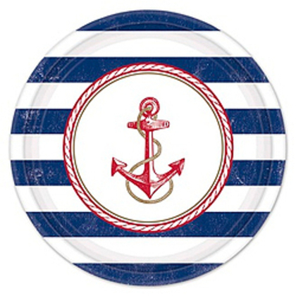 Тарелка-Морская-25см-8шт