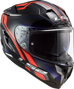 LS2 Мотоциклетный шлем спортивный FF327 CHALLENGER PROPELLER сине-красный