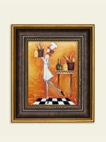 Картина настенная интерьерная в багетной раме 18*21 см