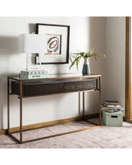 Коричневая консоль с ящиками “Хэйворд”