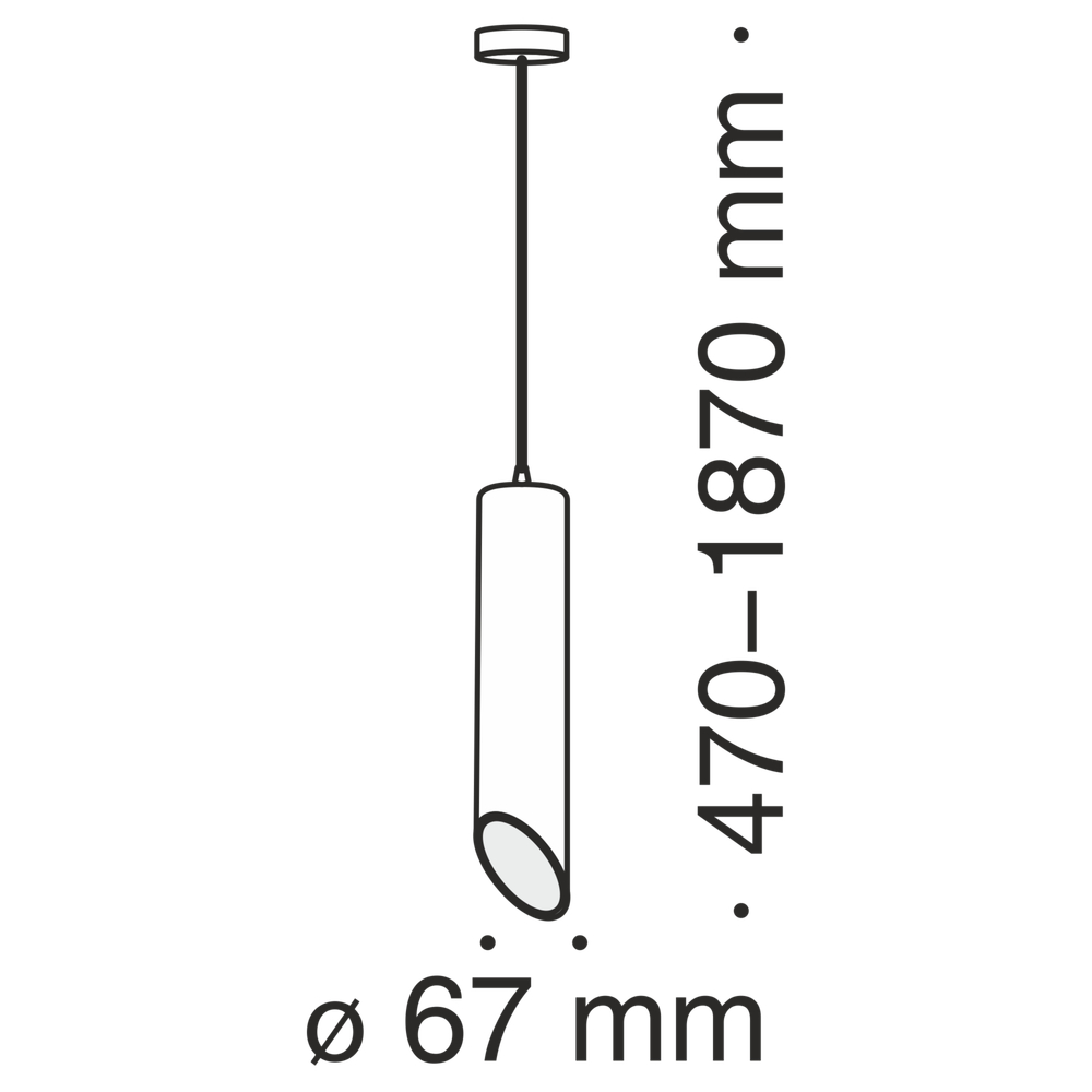 Подвесной светильник Technical P027PL-01B