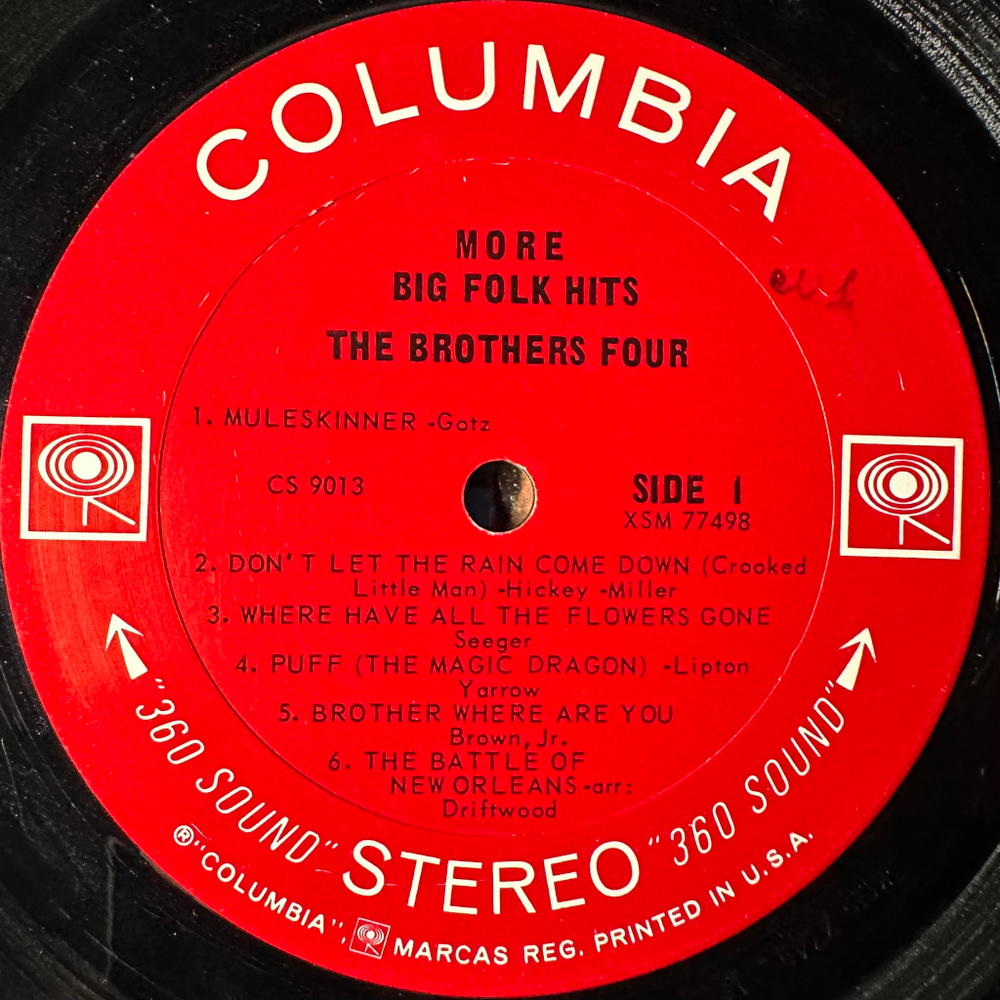 The Brothers Four ‎– More Big Folk Hits (США 1964г.)