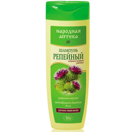 Шампунь Народная аптека Репейный Для всех типов волос 400 мл