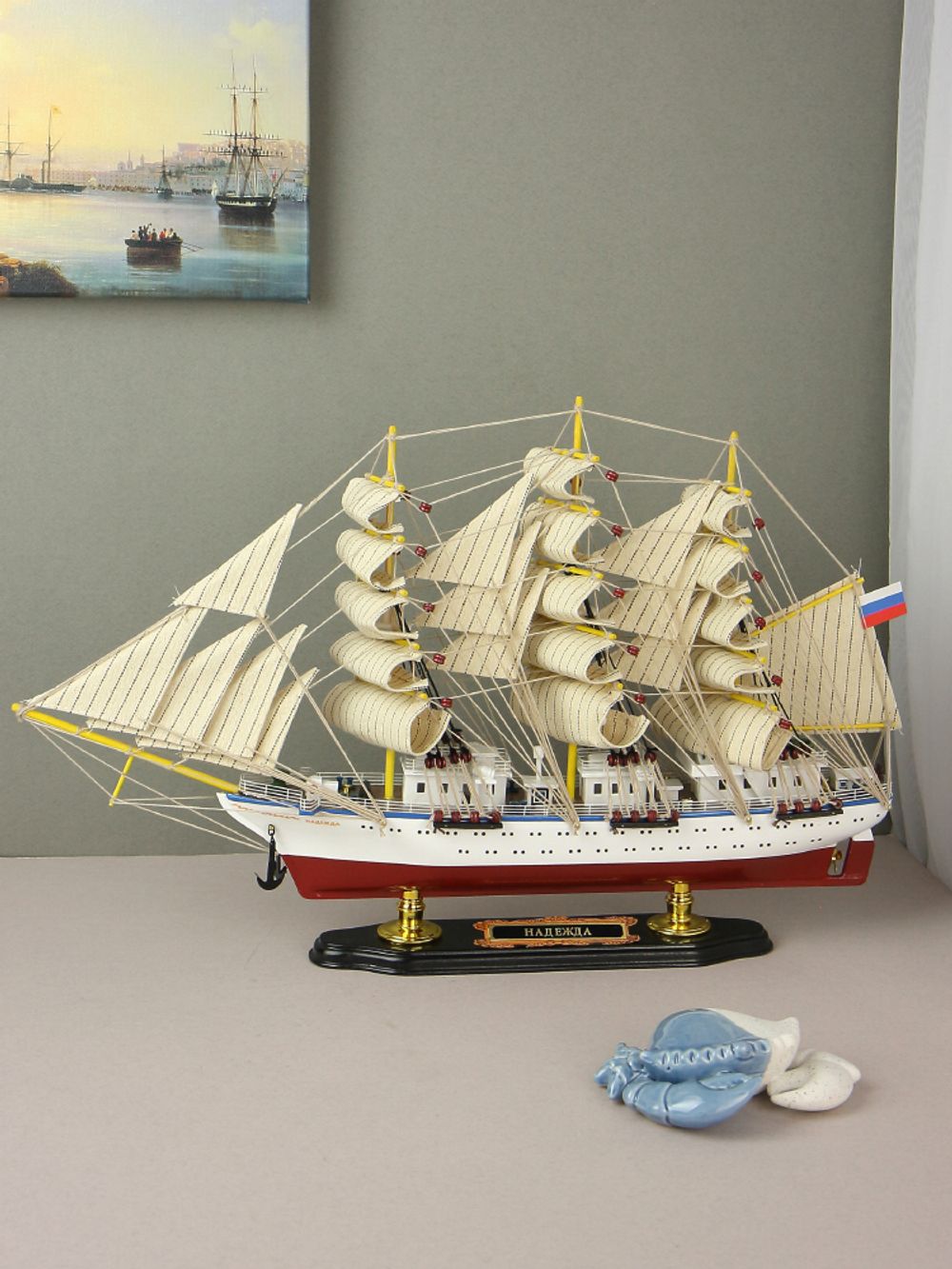 Meteor Lights Модель парусника Надежда, 52 см