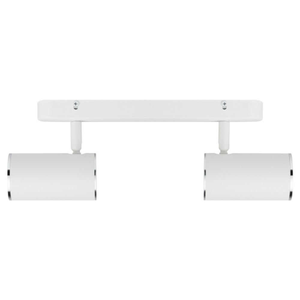 Светильник настенно-потолочный спот ЭРА OL35-2 WH MR16 GU10 IP20 белый хром