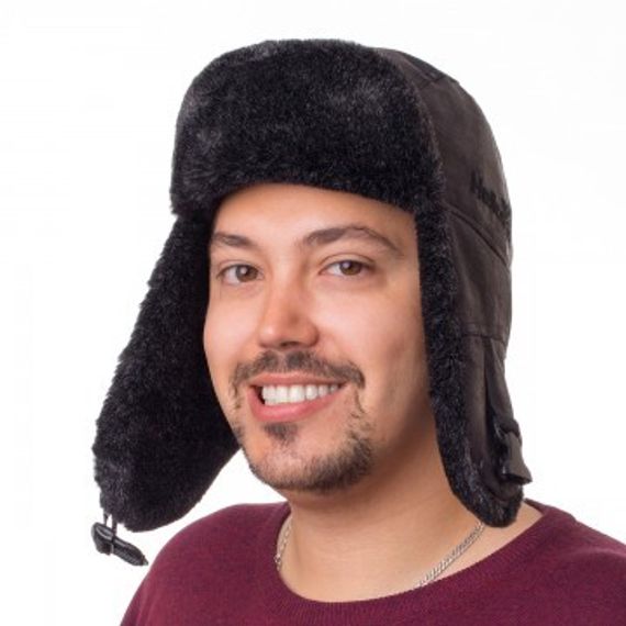 Ушанка Helios Angara Мех Меланж/Крэк Лайт цвет черный размер XL