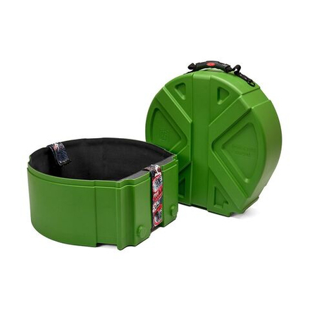 Ударопрочный кейс с отделкой велюром ЗЕЛЕНЫЙ - для малого барабана - DGCASE DARUMA 14TF (5in - 8,5 in)