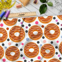 Ткань бязь свежие карамельные пончики