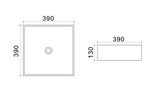 Раковина Azario 39х39х13 накладная, белая (AZ41120) 145261
