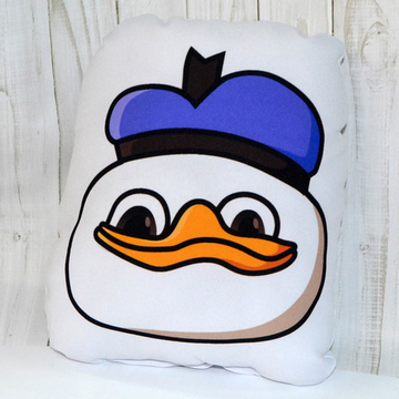 Подушка маленькая "Утка - мем"